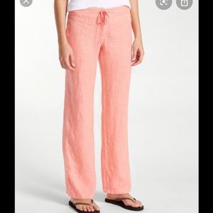 Tommy Bahama Peach Pink Linen Pants Size 8